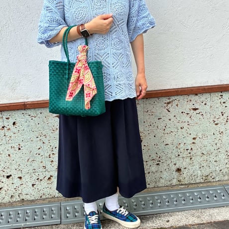 【7月21日(火)〜7月24日(金)発送】 Bag×Handkerchief［E］Gummy bag (Size : S) _ Dark Green