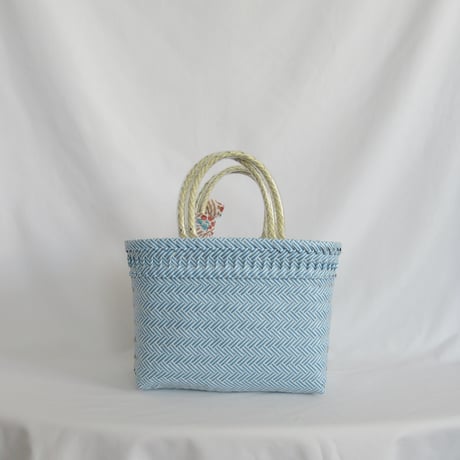 【9月24日(木)〜9月25日(金)発送】 Bag×Handkerchief［C］Mekearibag (Size : S) _Powder Blue