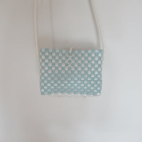 【10月13日(火)〜10月16日(金)発送】 Hello Bag No.22 ' gingham '_ Dusty Blue Fizz