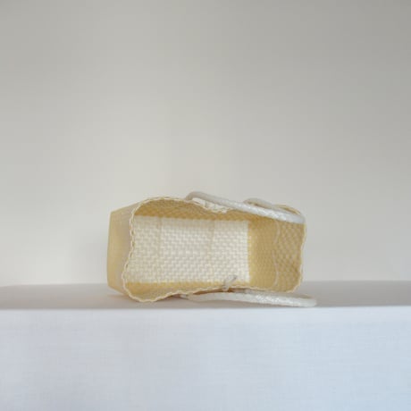 【10月13日(月)〜10月16日(金)発送】 BOSTON BAG No.31 'gingham' _ Custard Fizz