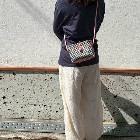 【10月19日(月)〜10月23日(金)発送】 Hello Bag No.12 ' gingham '_Guava