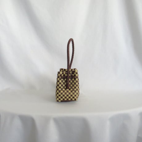 【7月27日(月)〜7月31日(金)発送】 BÉBÉ BAG No.14 ' gingham ' _ Hazelnut