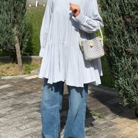 【10月13日(火)〜10月16日(金)発送】 BÉBÉ BAG No.16 ' gingham ' _ Milky Purple Fizz