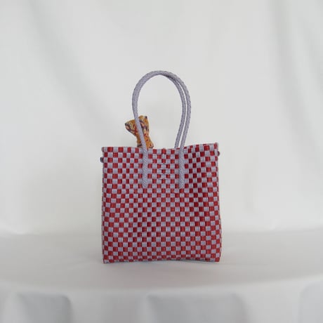 【7月13日(月)〜7月17日(金)発送】 Bag×Handkerchief［G］Gummy bag ' gingham ' (Size : S) _ Humid Cherry
