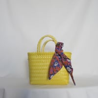 【8月31日(月)〜順次発送】 Bag×Handkerchief［D］Mekearibag (Size : S) _Mango Yellow