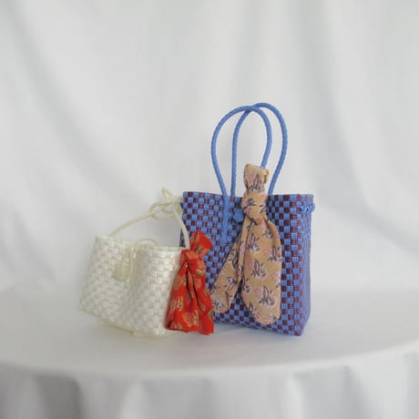 【7月6日(月)〜7月10日(金)発送】 Bag×Handkerchief［I］Hello bag ' gingham ' _ Sugar