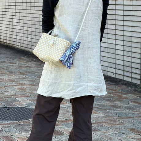 【10月13日(火)〜10月16日(金)発送】 Indian Cotton Handkerchief [F] - BLUE54