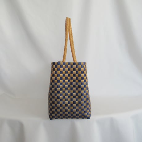【7月27日(月)〜7月31日(金)発送】 BOSTON BAG No.15  'gingham' _ Blueberry Pie