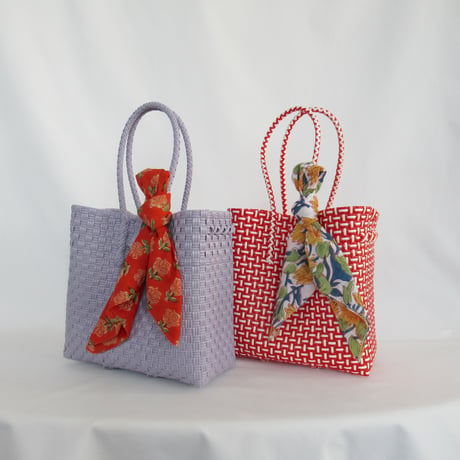 【7月27日(月)〜7月31日(金)発送】 Bag×Handkerchief［F］Gummy bag (Size : S) _ Rose Red (soft)