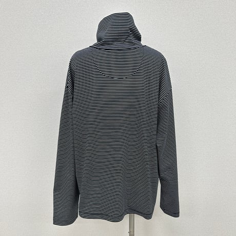 【ARCHIVE STANCE】 highneck border long sleeve Tee