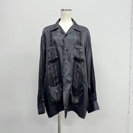 【ARCHIVE STANCE】 cupro cuba shirt JK