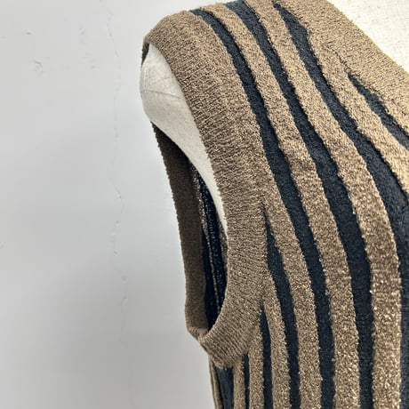 【PROVOKE】loopyarn stripe vest