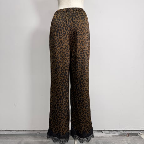 【ARCHIVE STANCE】lace hem leopard pants