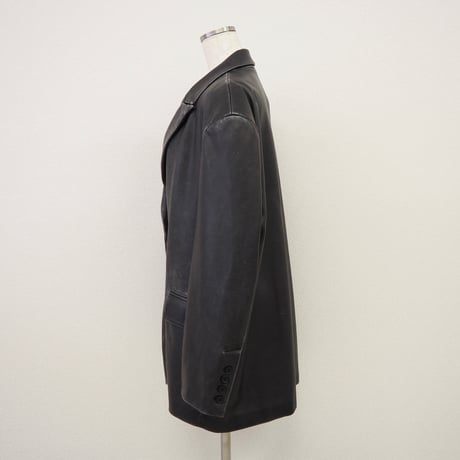 【PROVOKE】　pigment fake leather big jacket