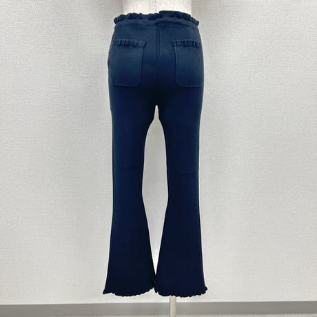 【PROVOKE】frill hem cropped knit pants