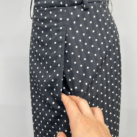 【PROVOKE】dot tuck super wide pants