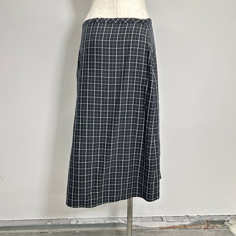 【PROVOKE】check wrap skirt