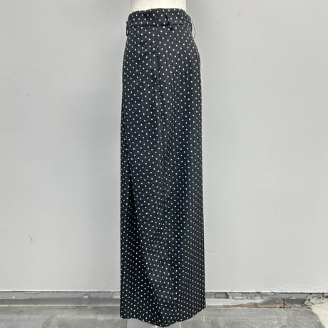 【PROVOKE】dot tuck super wide pants