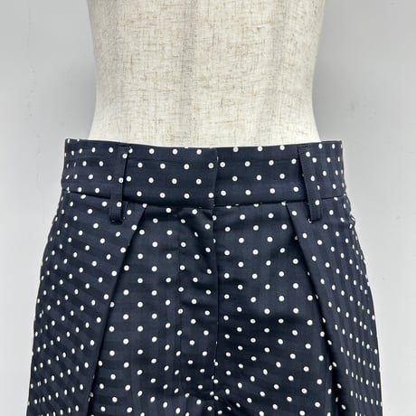 【PROVOKE】dot tuck super wide pants