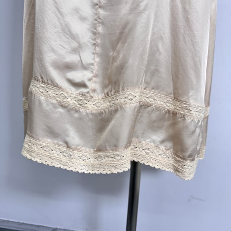 【ARCHIVE STANCE】cupro  lace  slip dress