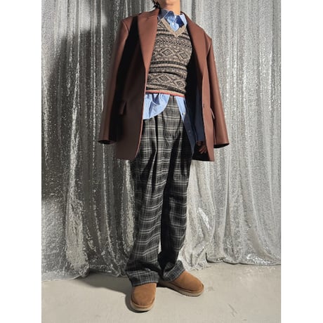 【PROVOKE】check drawstring pants