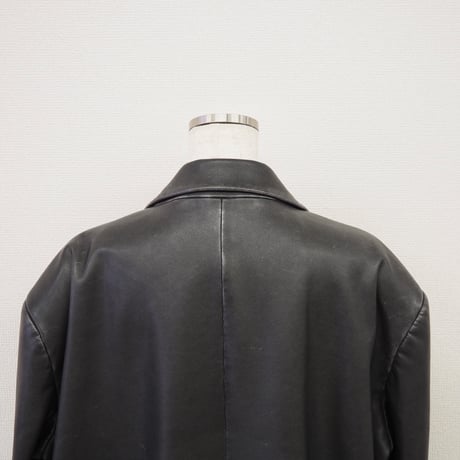 【PROVOKE】　pigment fake leather big jacket
