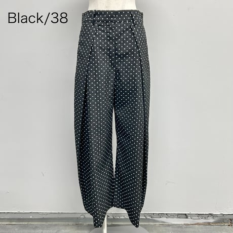 【PROVOKE】dot tuck super wide pants