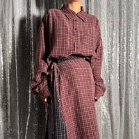【PROVOKE】cupro check big shirt