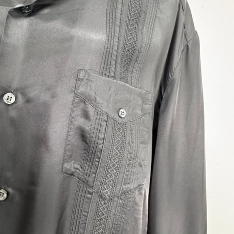 【ARCHIVE STANCE】 cupro cuba shirt JK