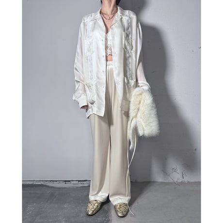 【ARCHIVE STANCE】 cupro cuba shirt JK
