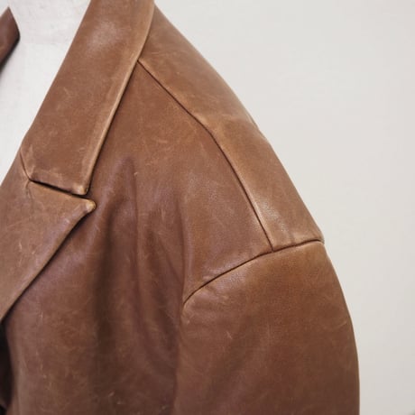 【PROVOKE】　pigment fake leather big jacket