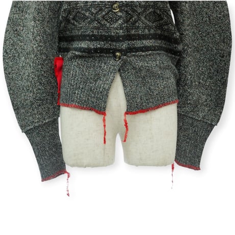 【PROVOKE】fair isle cocoon cardigan