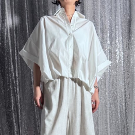 【PROVOKE】short-sleeve balloon shirt