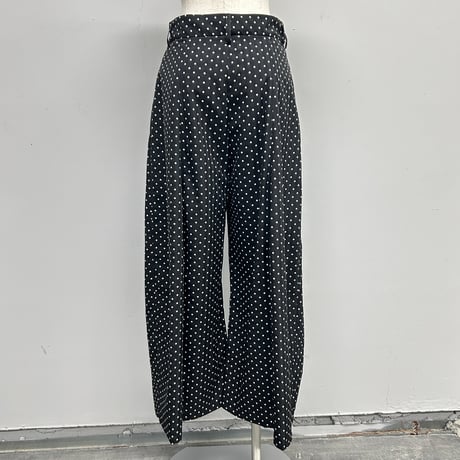 【PROVOKE】dot tuck super wide pants