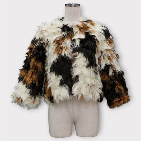【ARCHIVE STANCE】mix shaggy fake fur JK
