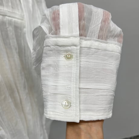 【PROVOKE】sheer check big shirt