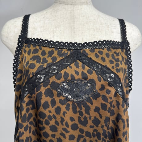 【ARCHIVE STANCE】leopard lace slip dress