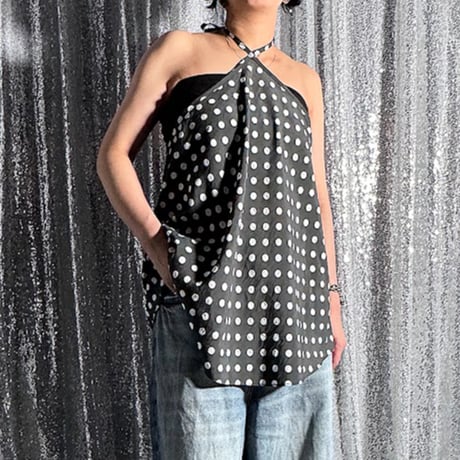 【PROVOKE】dot holter neck tunic