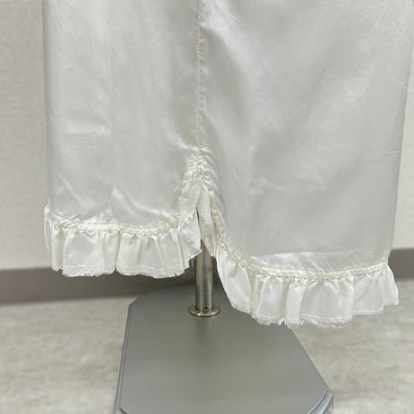 【ARCHIVE STANCE】cupro maxi frill hem dress