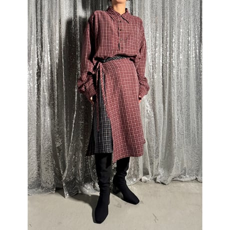 【PROVOKE】cupro check big shirt