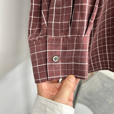 【PROVOKE】cupro check big shirt