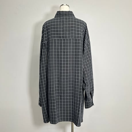 【PROVOKE】cupro check big shirt