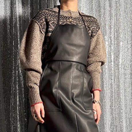 【PROVOKE】fair isle cocoon cardigan