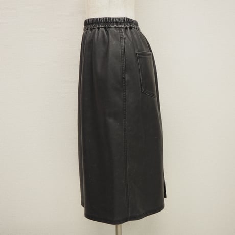 【PROVOKE】 pigment fake leather skirt