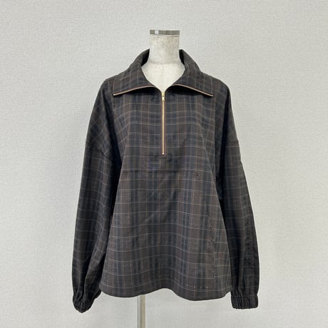 【PROVOKE】half zip check shirt