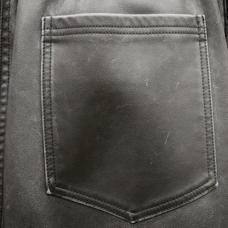 【PROVOKE】 pigment fake leather skirt