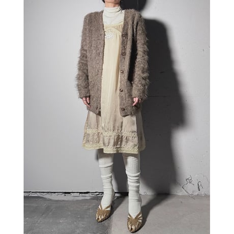 【ARCHIVE STANCE】cupro  lace  slip dress