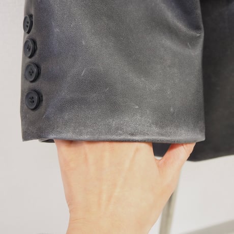 【PROVOKE】　pigment fake leather big jacket