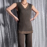 【PROVOKE】loopyarn stripe vest