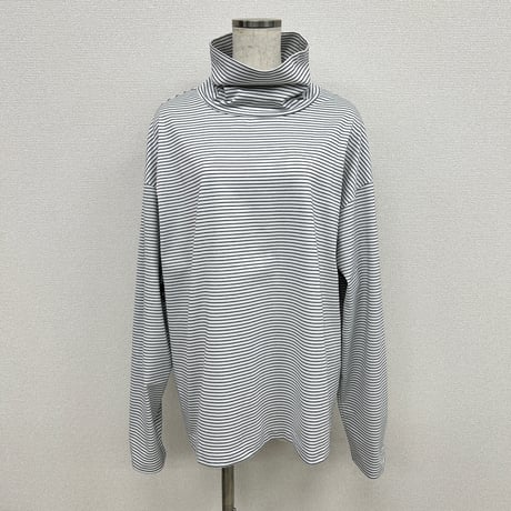 【ARCHIVE STANCE】 highneck border long sleeve Tee